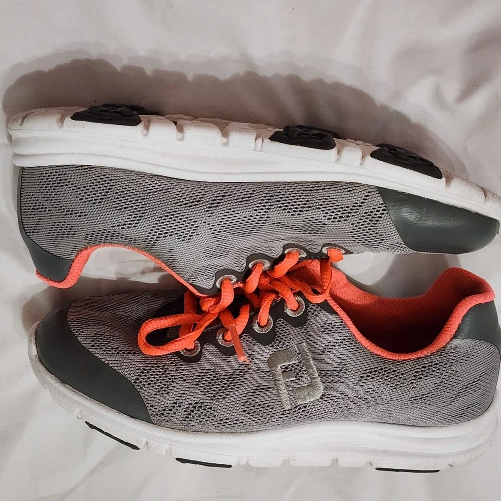 Footjoy‎ Spikeless Ladies Kids Golf Shoes Grey 48219 Size 2 M